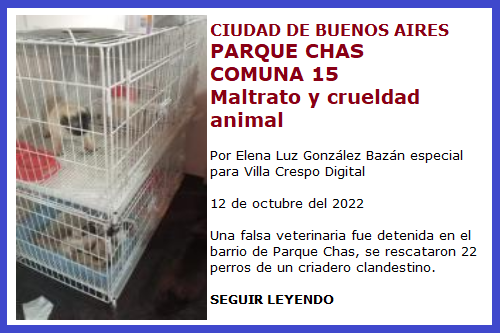 PARQUE CHAS MALTRATO ANIMAL